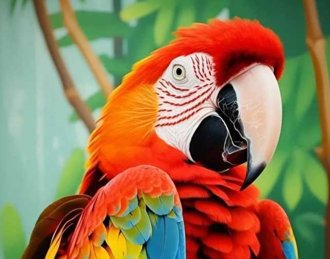 The Scarlet Macaw: South America’s Living Palette and Darwin’s 'Divine Color Explosion'